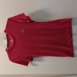 Adidas climalite pink lightweight short sleeve tee size small lightweight